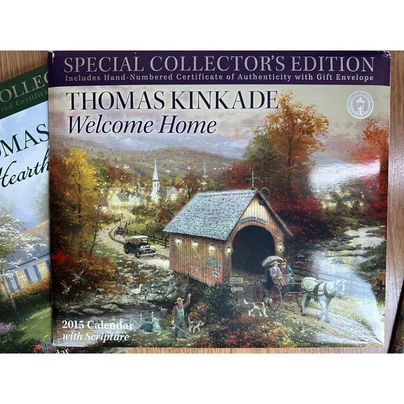 Thomas Kinkade (4) Calendars Special Collector's Edition 2010 2011 2012 2015 - Picture 4 of 11
